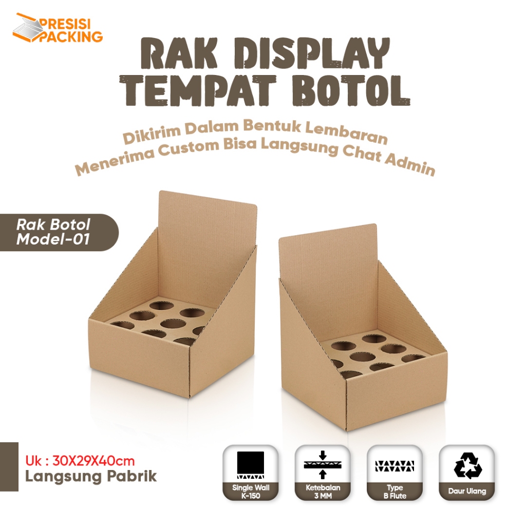 Rak Botol Display Cardboard