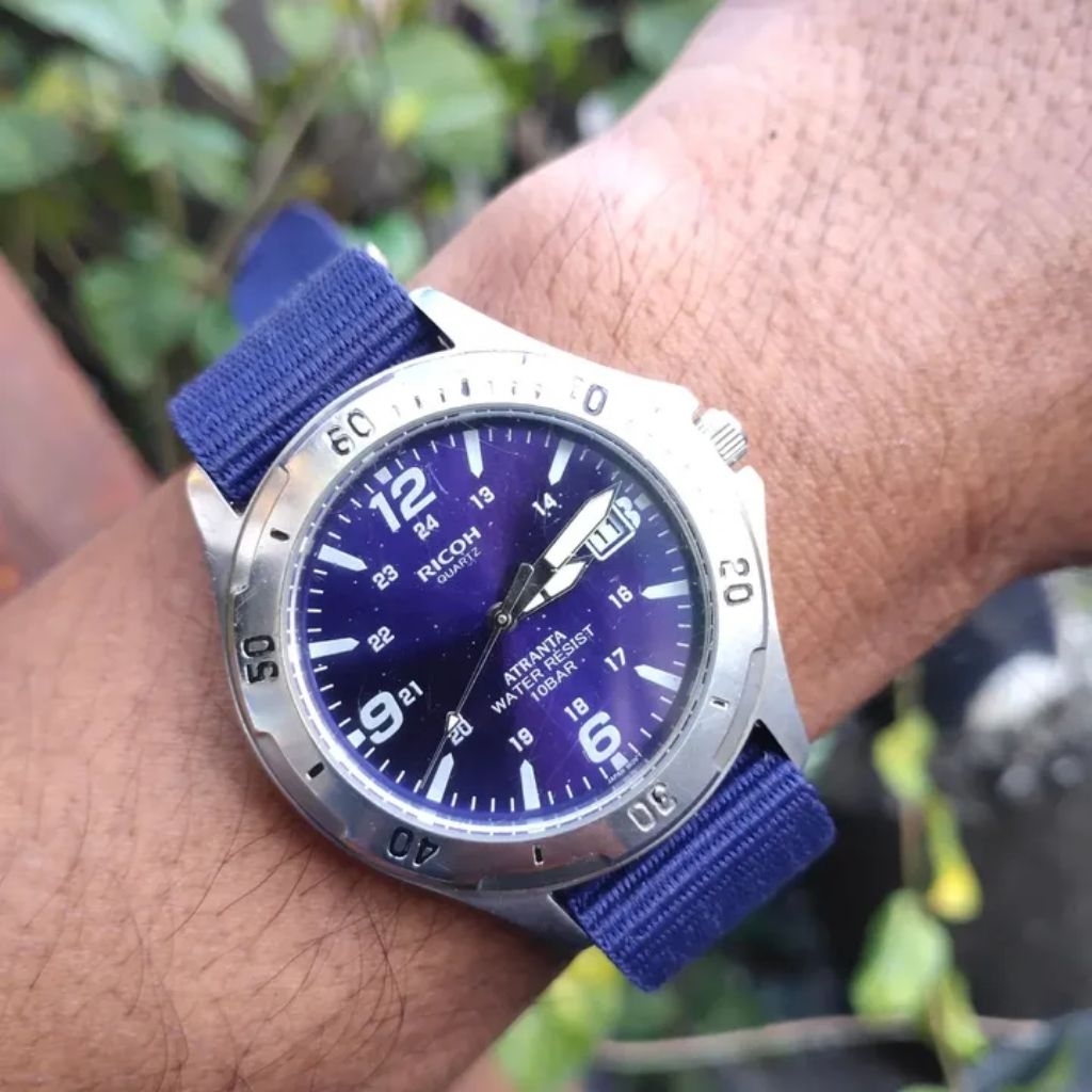 jam Ricoh Blue Military