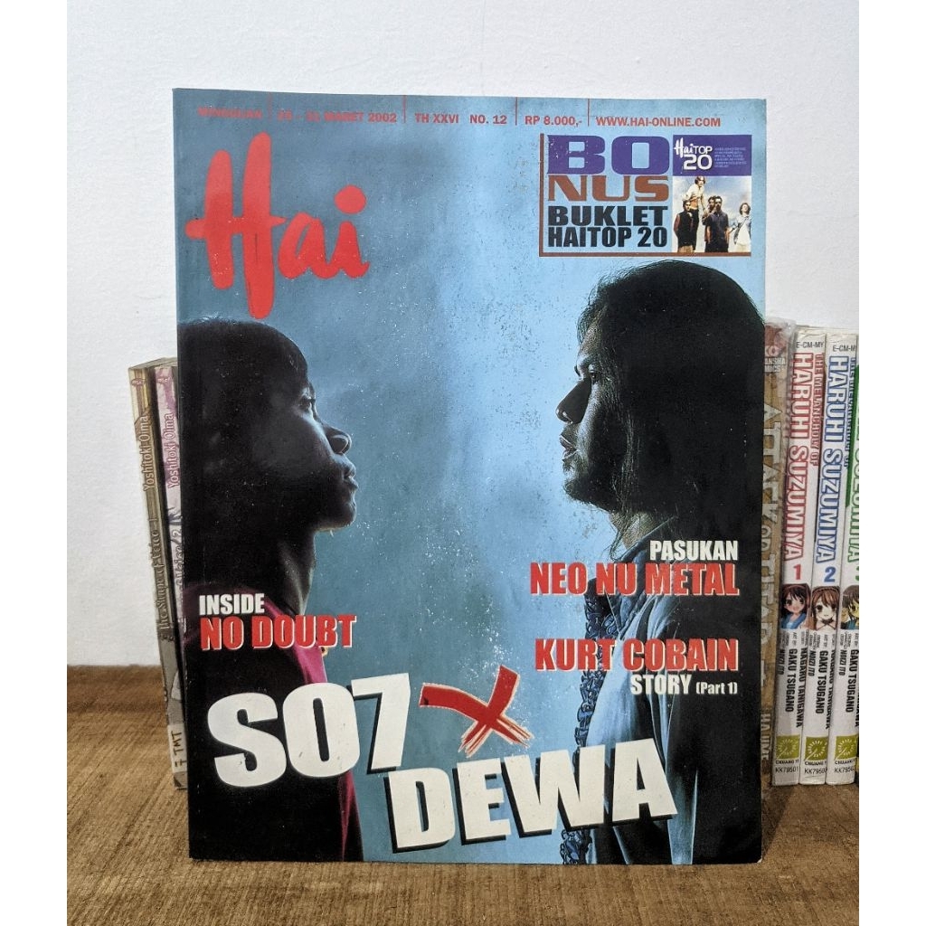 Majalah Hai 25 Maret 2002 No 12 Cover SO7 x Dewa