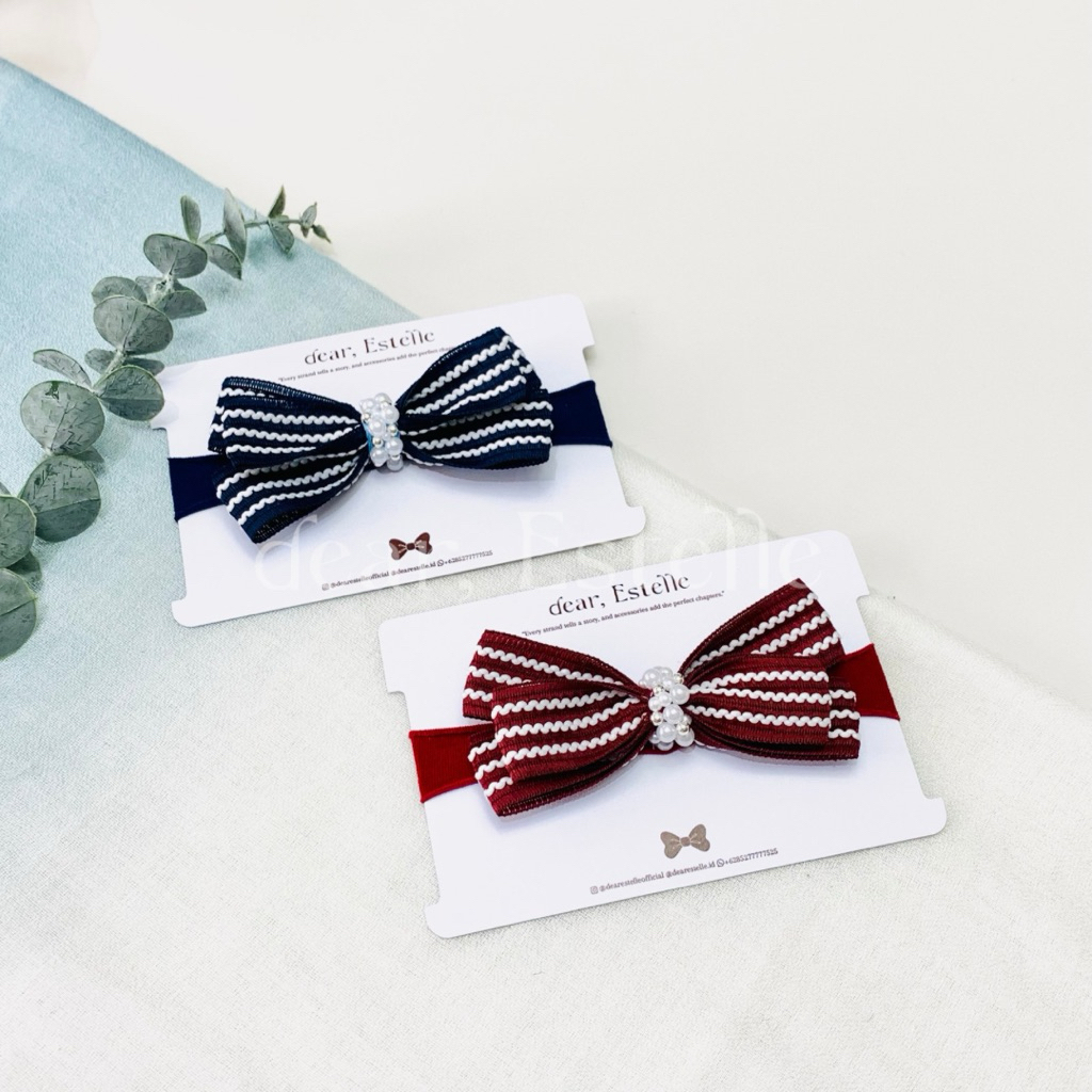 DEAR ESTELLE Baby Headband Ribbon | Bandana Baby | Bando Baby | Bando Anak | Headband Korea