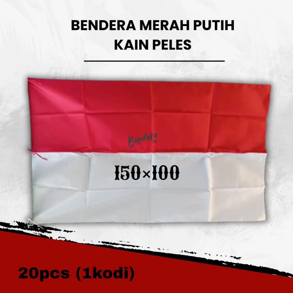 merah putih kain peles premium | kain satin premium