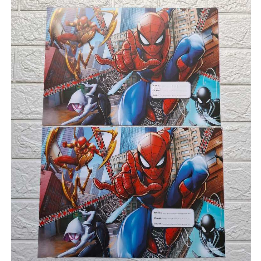 

(ISI 20 LEMBAR) Sampul Buku SPIDERMAN Tebal / Sampul Fancy karakter (Ukuran Kwarto / Sidu))