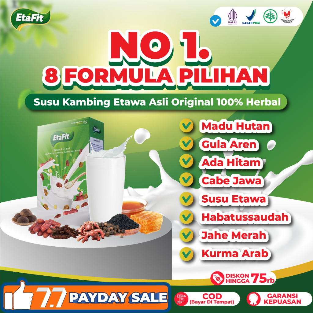 

Susu Herbal Untuk Pernapasan - ETAFIT Susu Kambing Etawa Bubuk Murni Asli 100% Original Terpercaya