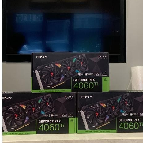 PNY RTX 4060 Ti / 4060Ti XLR8 VERTO Triple Fan ARGB OC 16GB DDR6 | NEW