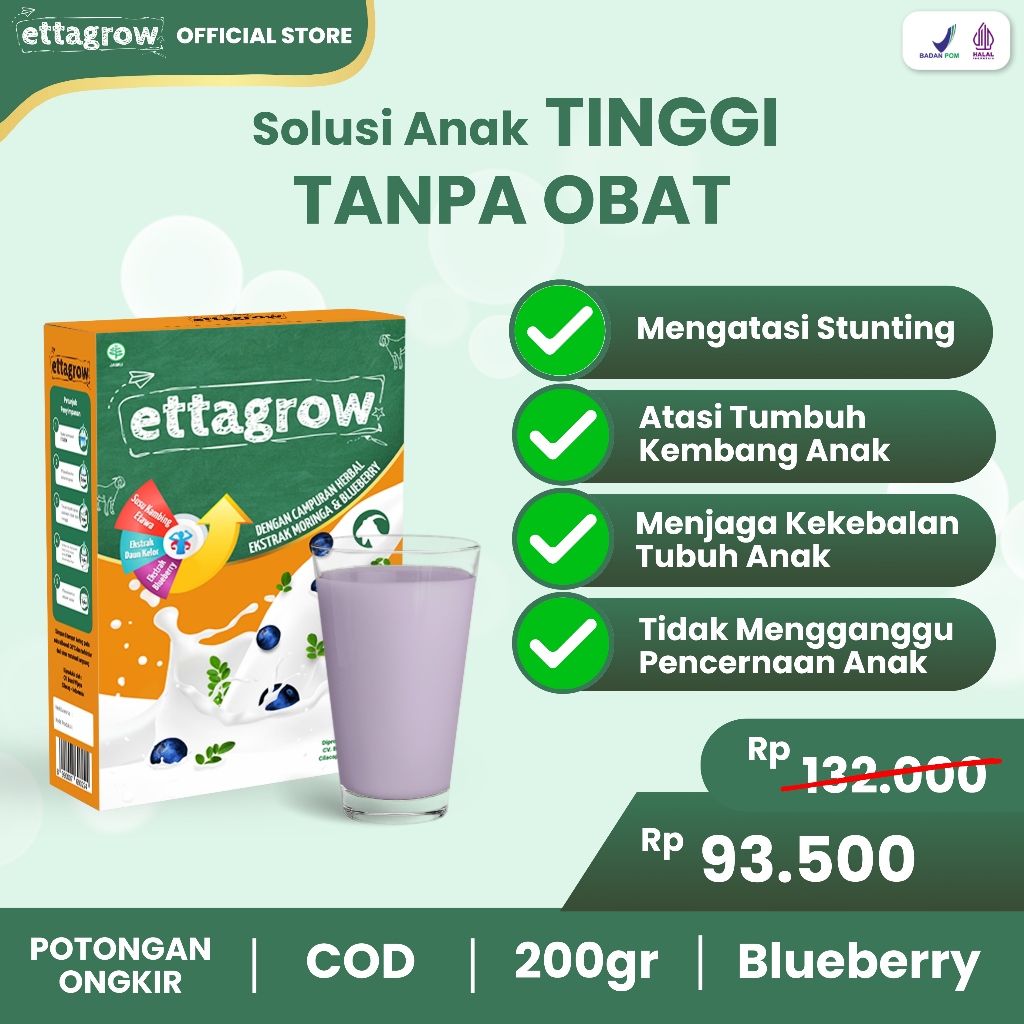 

ETTAGROW - Susu Kambing Solusi Aman Bantu Anak Tumbuh Tinggi