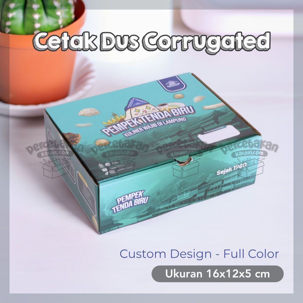 

Box Custom Cetak Dus Corrugated 16x12x5 cm min 100 pcs FULL COLOR Free Desain | Kustom Box Kemasan