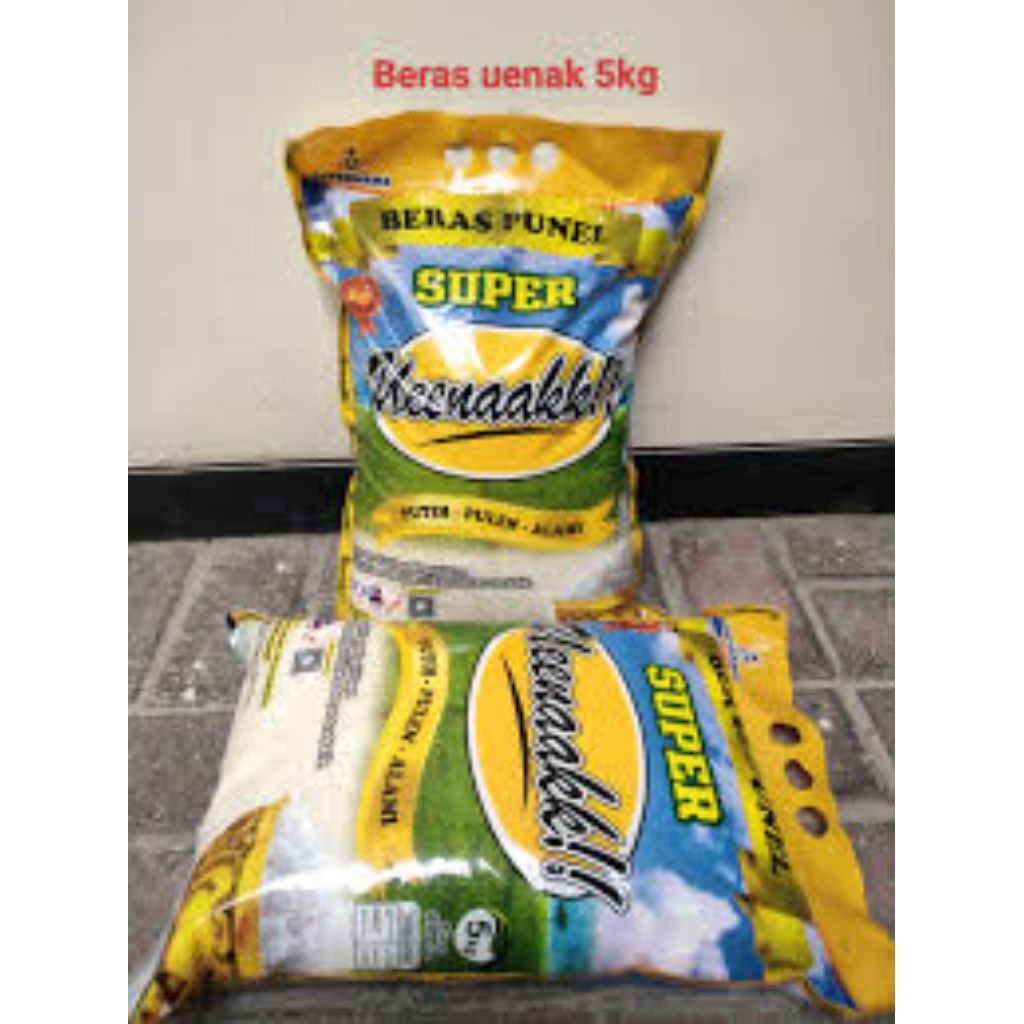 

PROMO BERAS UENAK PUNEL & MEKAR KEMASAN @5KG