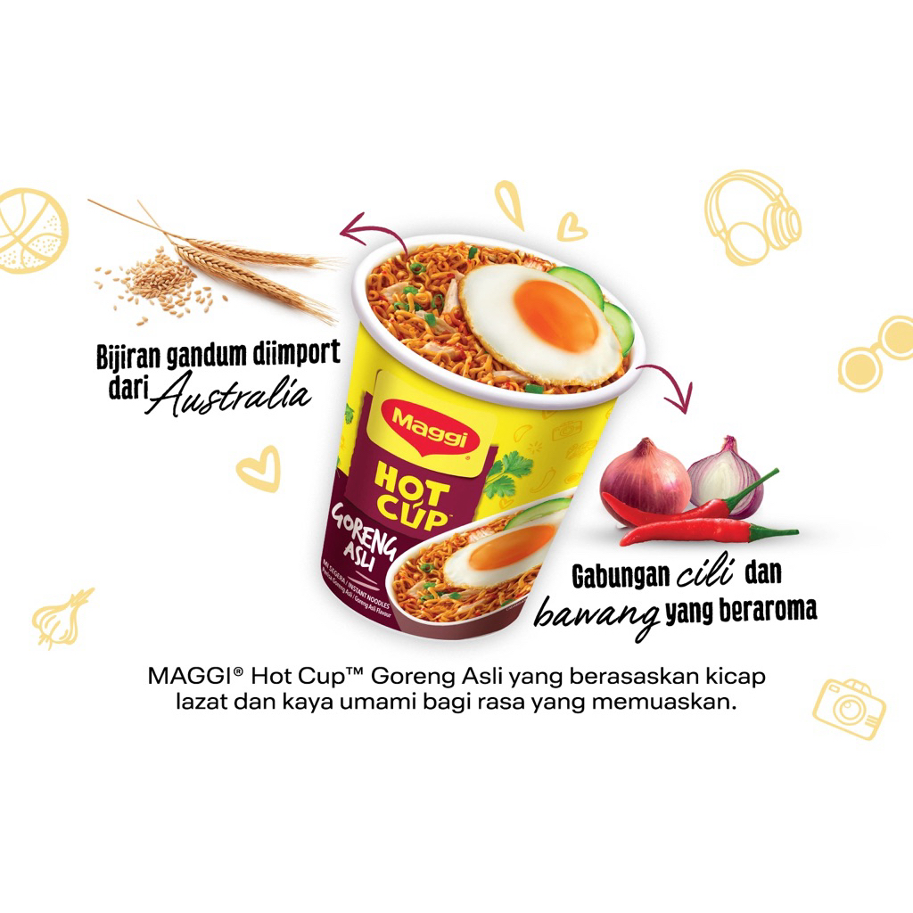 

Maggi Mie Hot Cup Mi Goreng Original 64 Gr