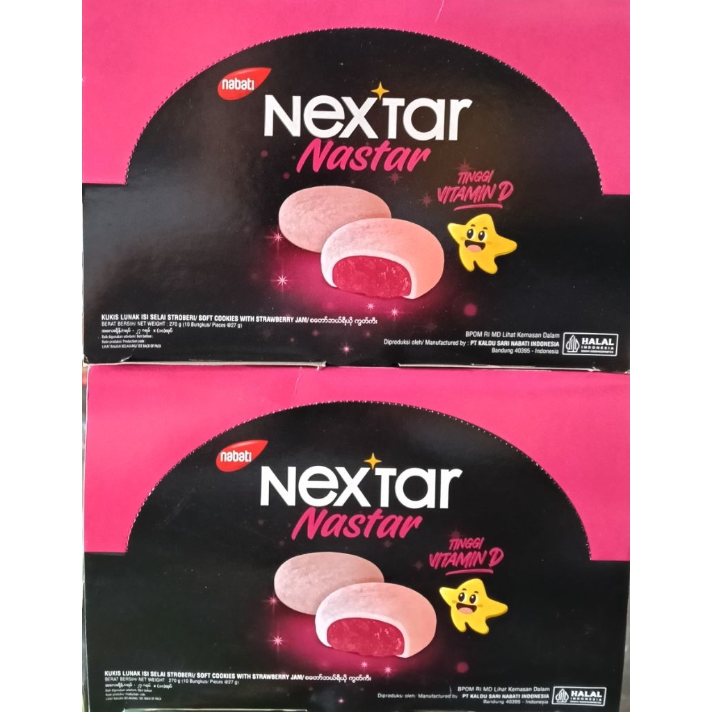 

Nabati Nextar Nastar / Nextar Brownies 1 dus isi 10 pcs @ 27 gr ED 28 Nov 25
