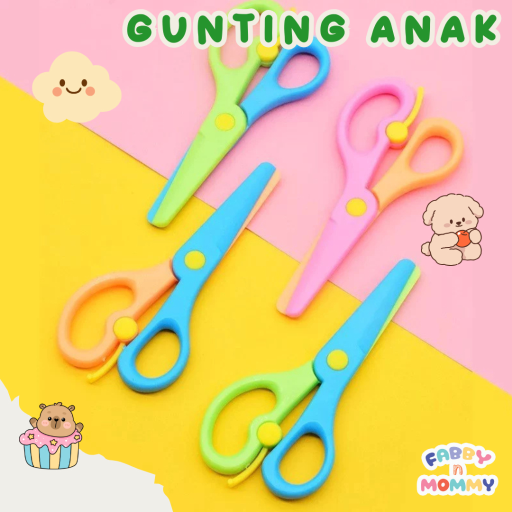 

[FABBYNMOMMY] - 1 PC GUNTING ANAK/ GUNTING AMAN ANAK/ GUNTING KERTAS SAFETY