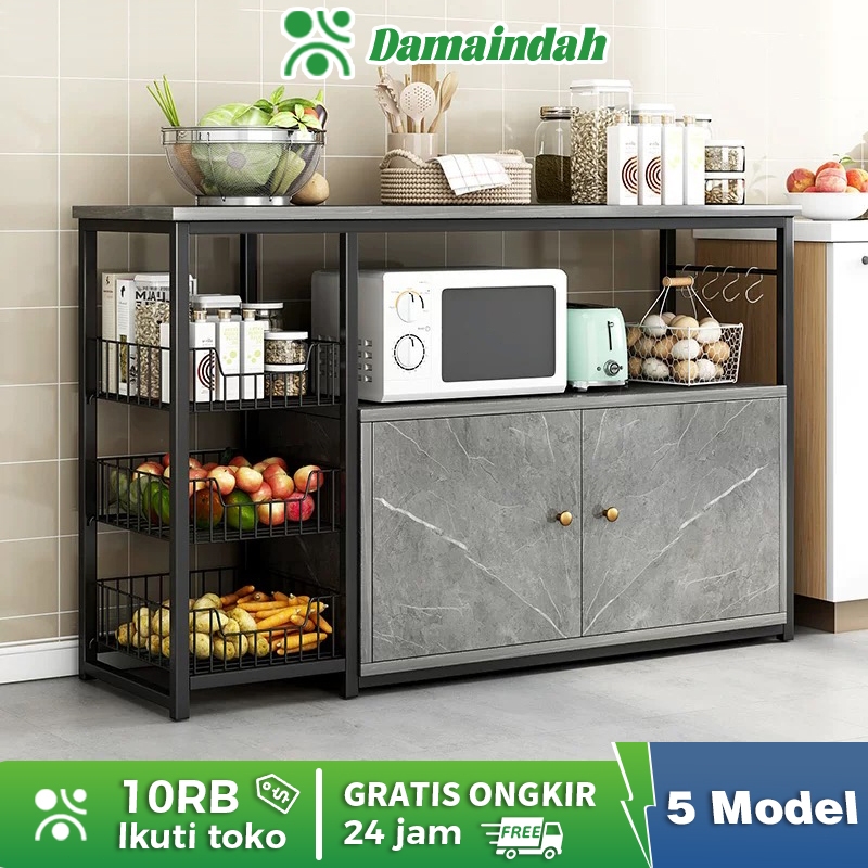 Damaindah Rak Dapur Serbaguna / Meja Kompor / Meja Dapur / Rak Serbaguna Minimalis / Rak Oven / Rak 