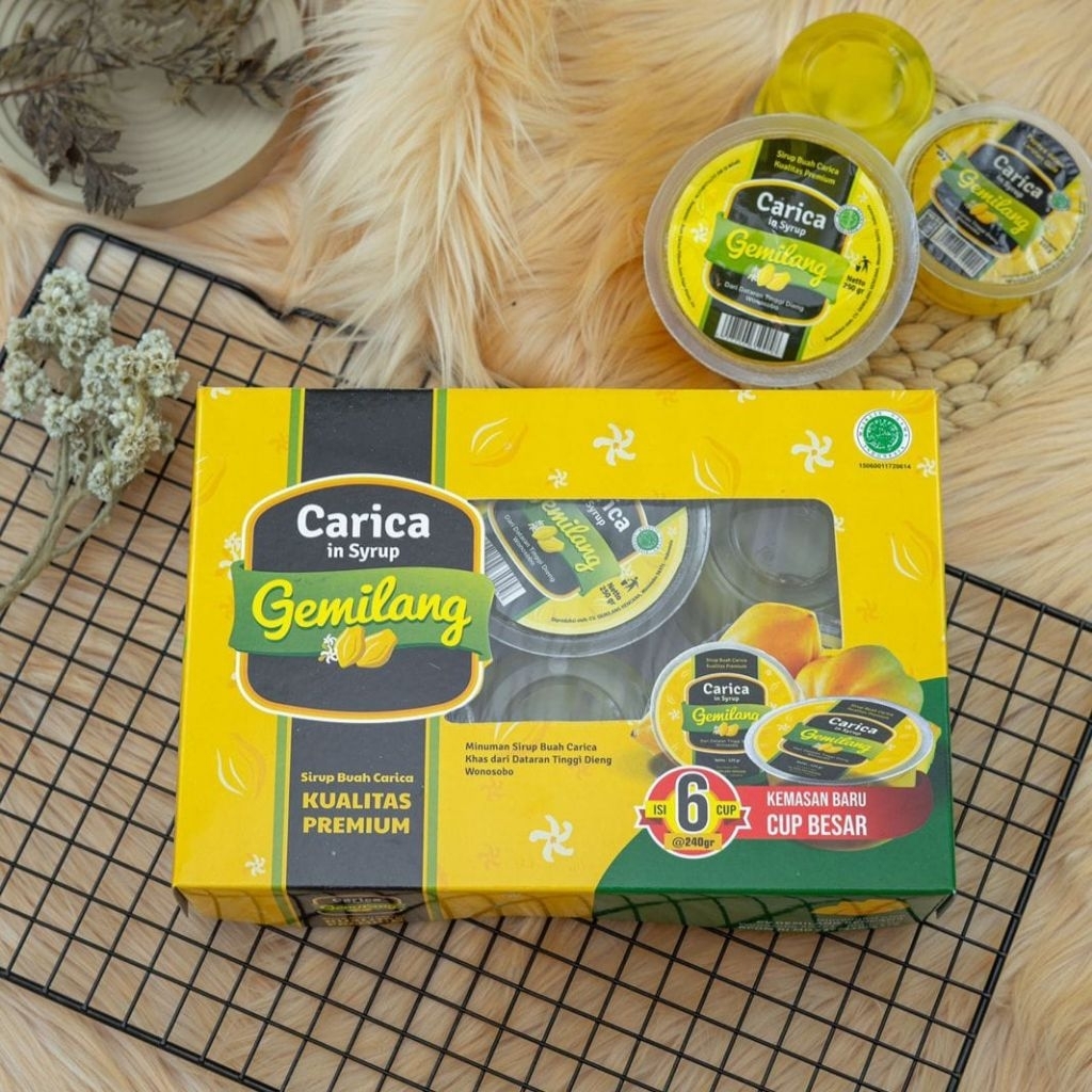 

Carica Gemilang 6 cup 240 gr Carica Berkualitas