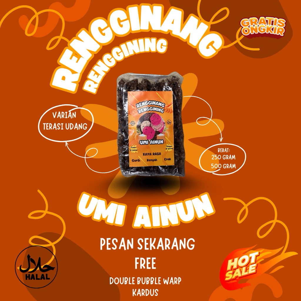

Promo Rengginang Cemilan Enak Gurih Renyah Rasa Terasi Udang Siap Goreng Best Seller