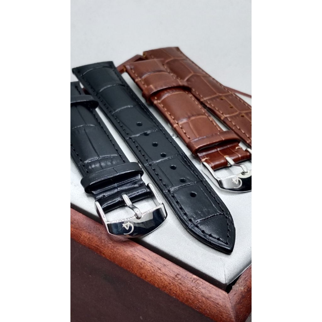 Strap Jam tangan Alexandre Christie /AC kulit tipis premium
