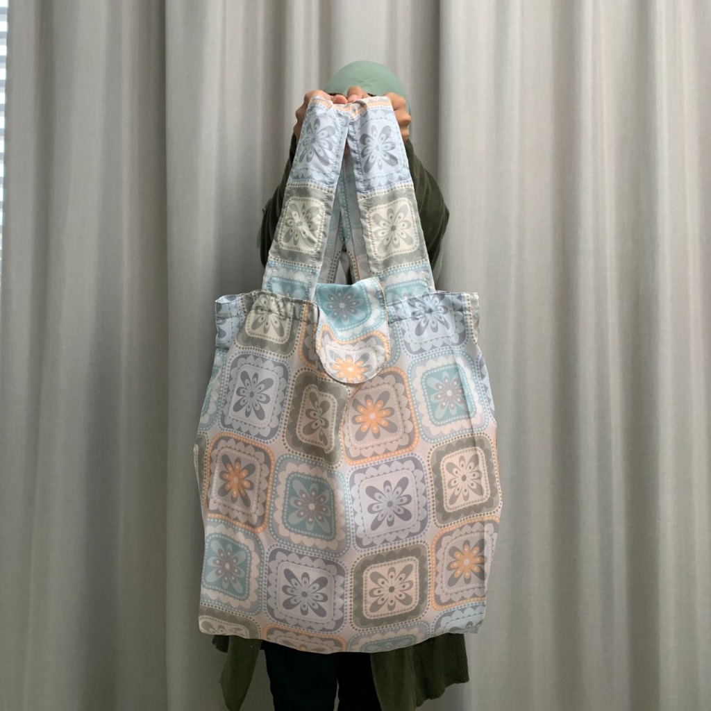 Folding Bag Custom / Tas Lipat / Tas Belanja Custom - Arlie Percetakan Kain
