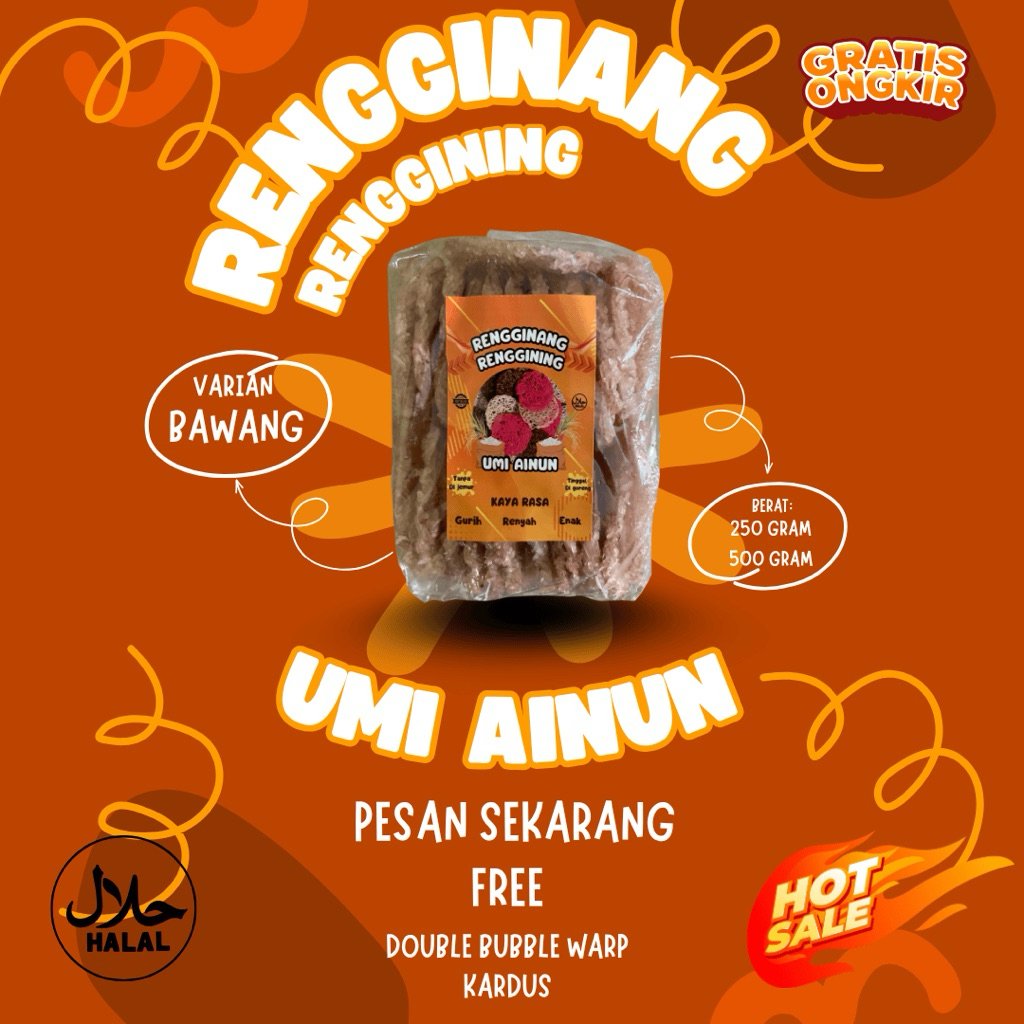 

Promo Rengginang Cemilan Enak Gurih Renyah Rasa Bawang Siap Goreng Best Seller