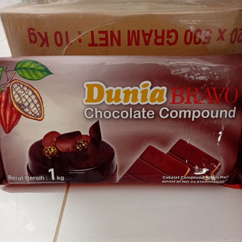 

Cokelat Compound Hitam Manis merk Dunia 1 kg