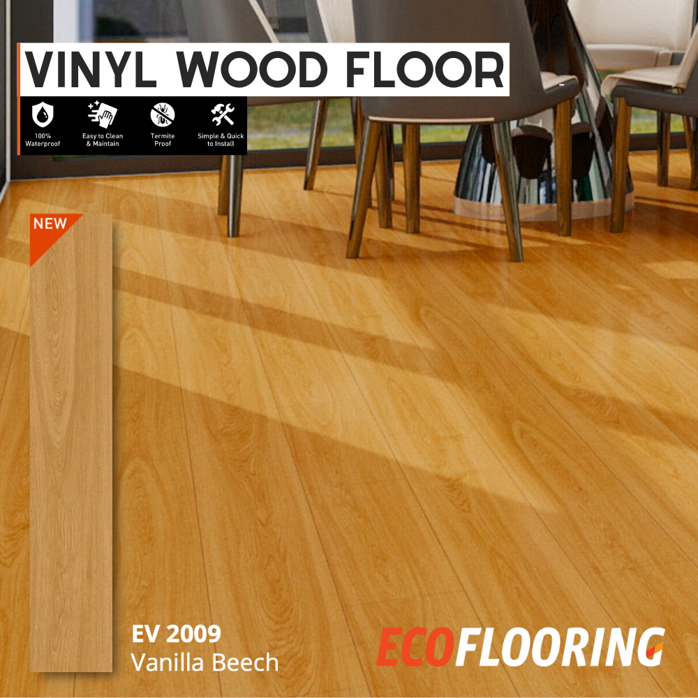 Lantai Vinyl ECOFLOORING | SPC | Lantai Motif kayu | Lantai Parket | Lantai SPC | SPC lantai kayu