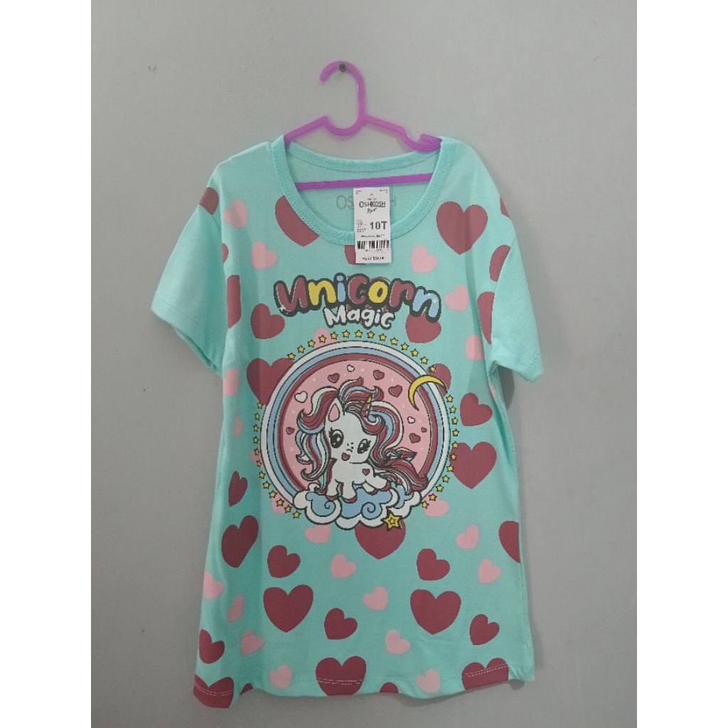 TUNIK ANAK PEREMPUAN UNICORN 9-10 TAHUN