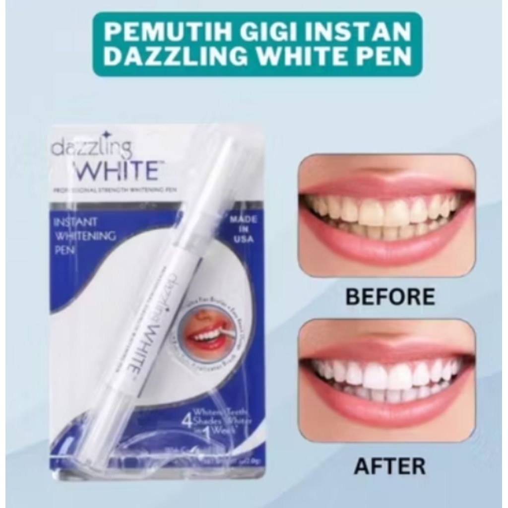 DAZZLING WHITE PEMUTIH GIGI PEN INSTANT TEETH WHITENING GEL / DAZZLING PEMUTIH GIGI