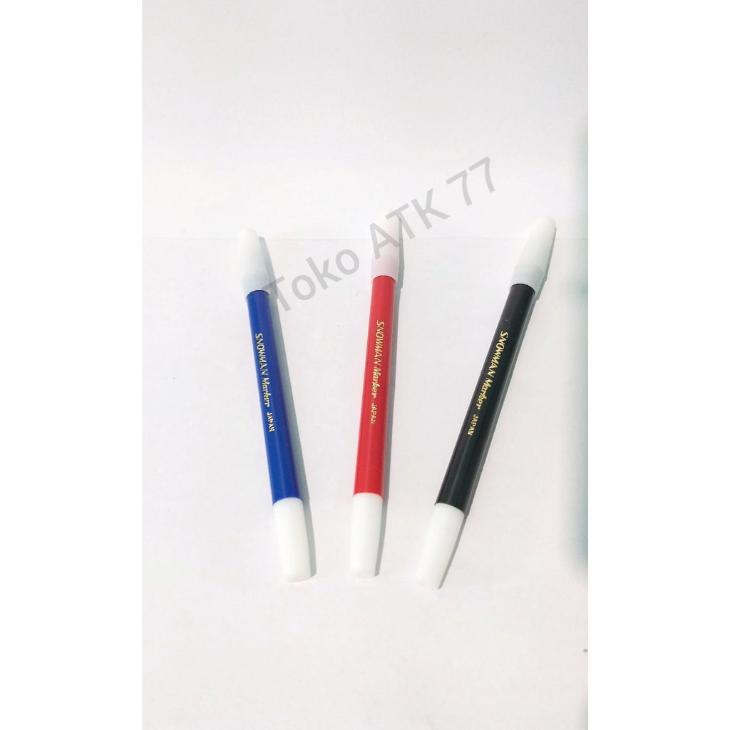 

Spidol Kecil Satuan Hitam Biru Merah Snowman READY STOCK