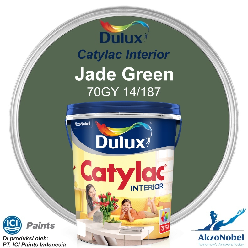 CAT DULUX CATYLAC INTERIOR 25 KG - JADE GREEN 70GY 14/187