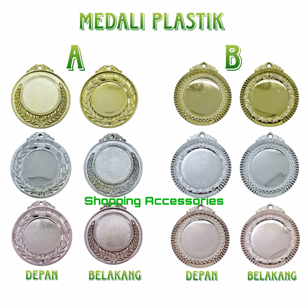 Medali Emas Perak Perunggu Medali Logam Medali Kejuaraan Medali Penghargaan/Medali Anak-Anak PLASTIK