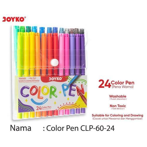 

Color Brush Pen CLP-60-24 Joyko / Spidol Warna Joyko