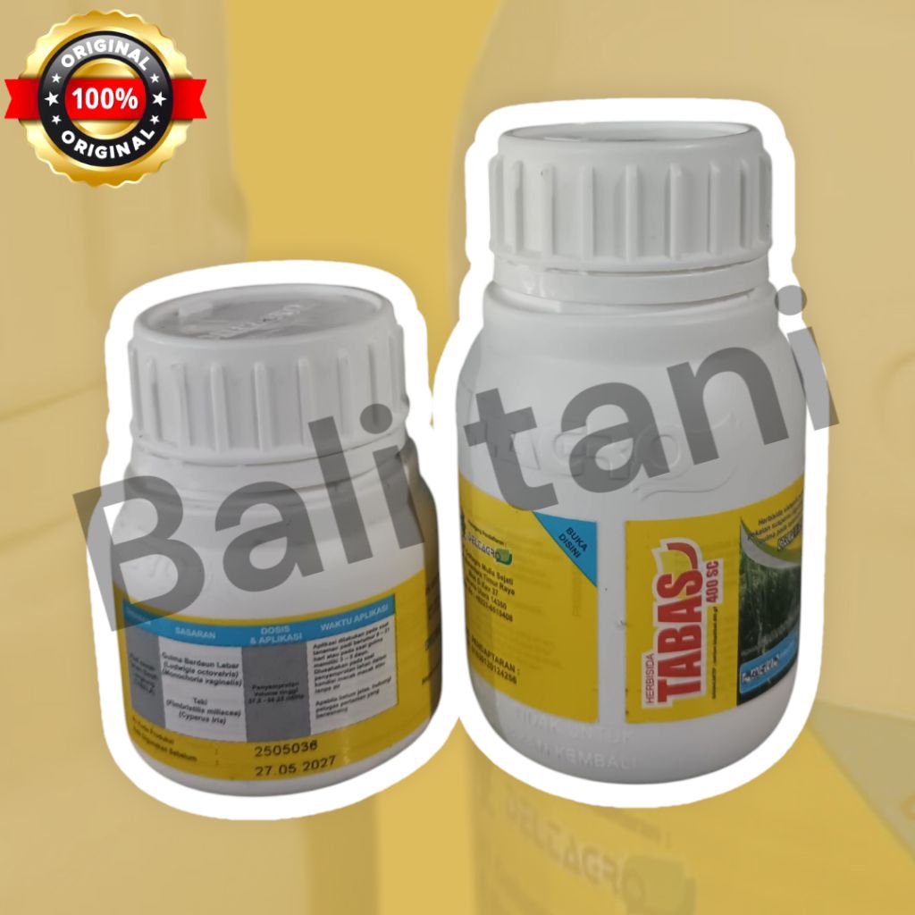 TABAS 400 SC - DELTAGRO - herbisida sistemik selektif yang digunakan untuk membasmi gulma pada tanam