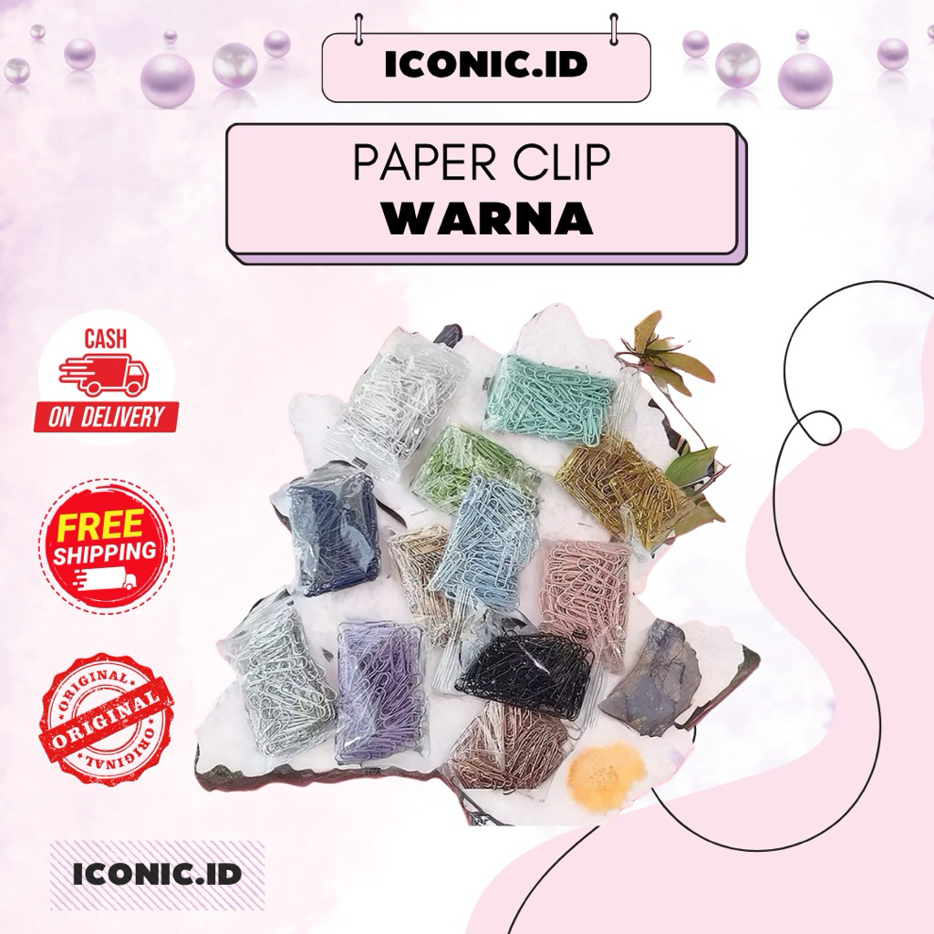

Iconic.id-Paper Clip Warna / Paper Clip / Klip Kertas