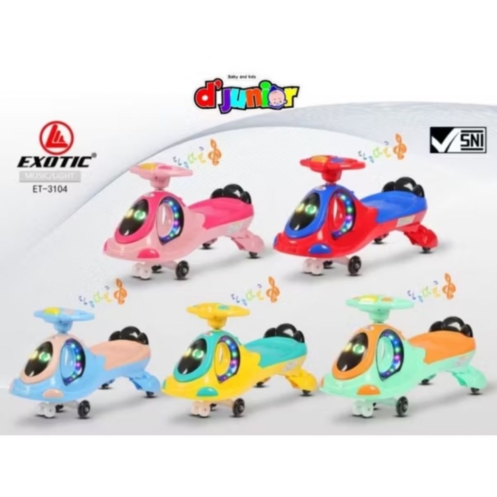 EXOTIC TOYS RIDE ON ET-3104 | EXOTIC SWING CAR | MOBIL MAINAN ANAK