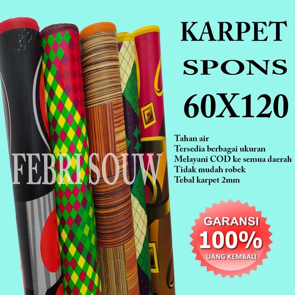 Ziki Shop Tikar Sajadah Plastik/ Alas Sajadah Shalat Ied/ Sajadah Eva 120×60