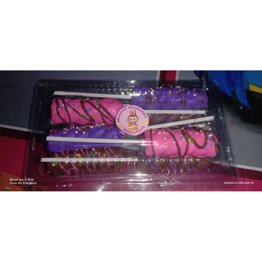 

MARSHMELLOW STICK COKLAT VIRAL ISI 10 BERBAGAI WARNA