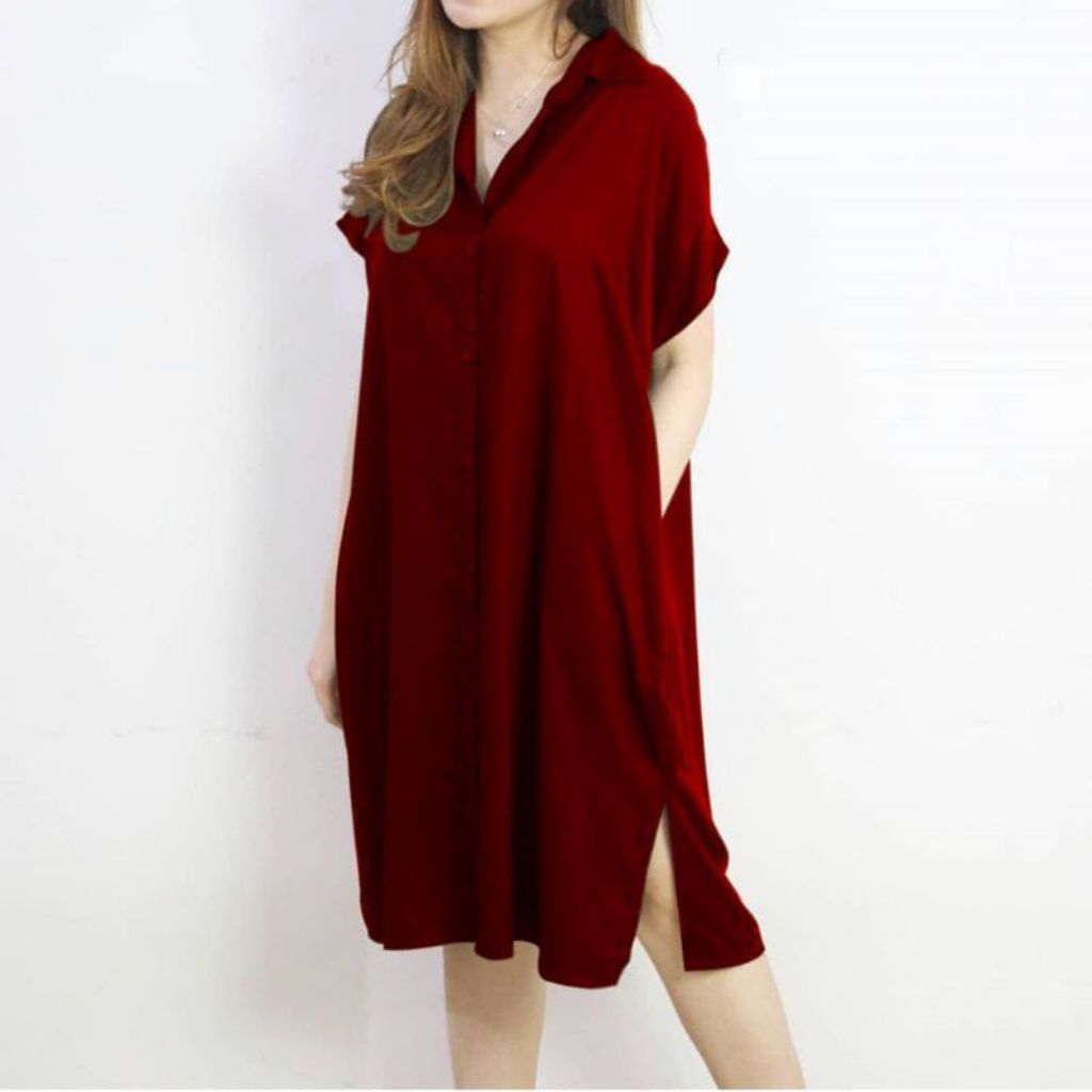 DASTER POLOS FULL KANCING DEPAN RAYON BUSUI VIRAL