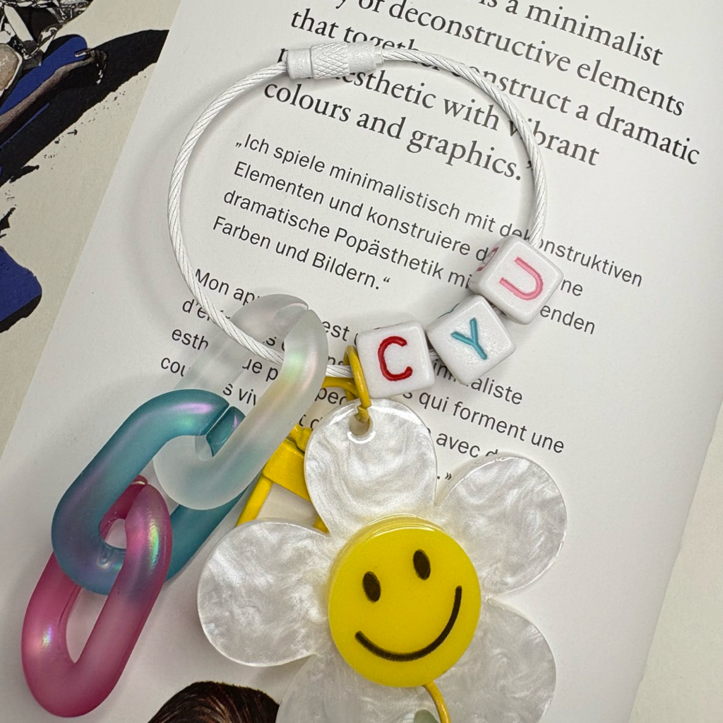 Mote Manik Huruf Jumbo Satuan Per Huruf - Manik Huruf Kotak Besar