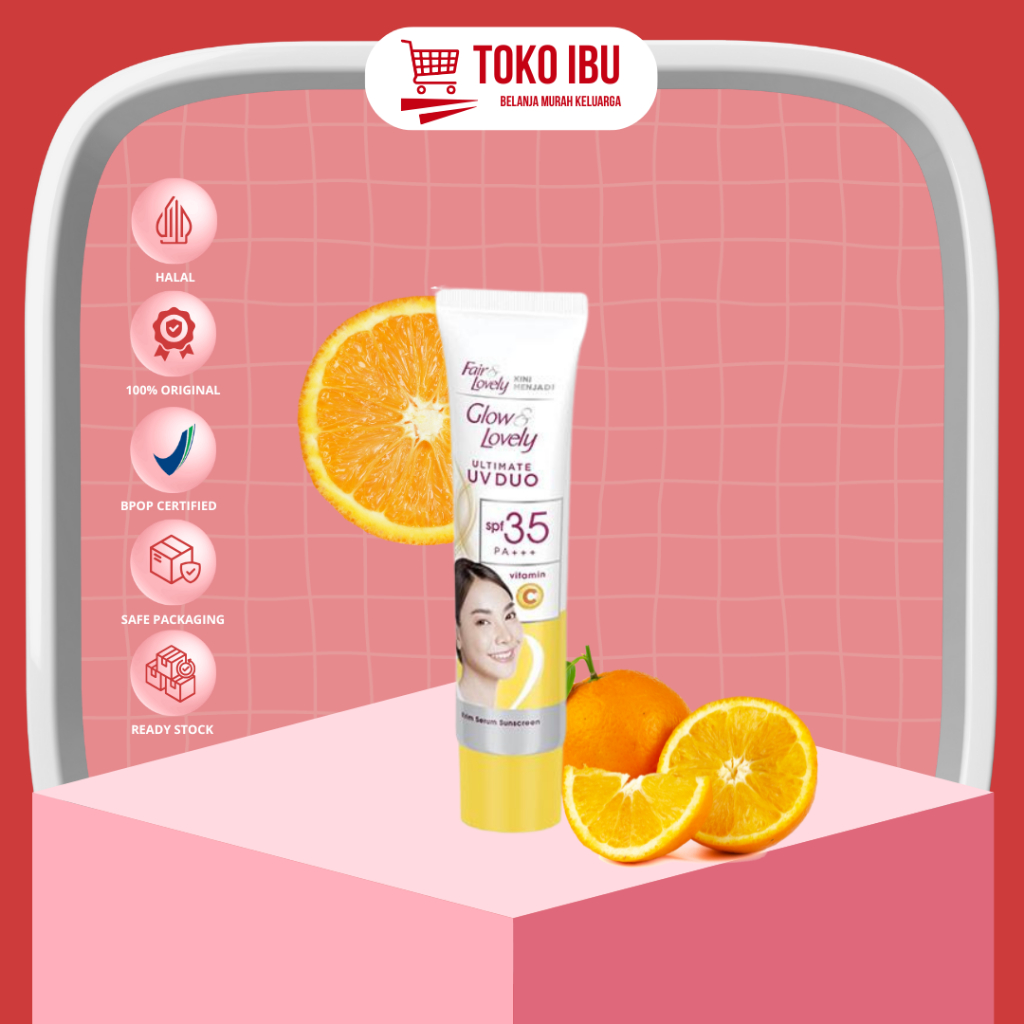 Fair & Lovely | Glow & Lovely Sunscreen Uv Duo Spf 35 PA+++ 20g / Sunscreen Fair and Lovely