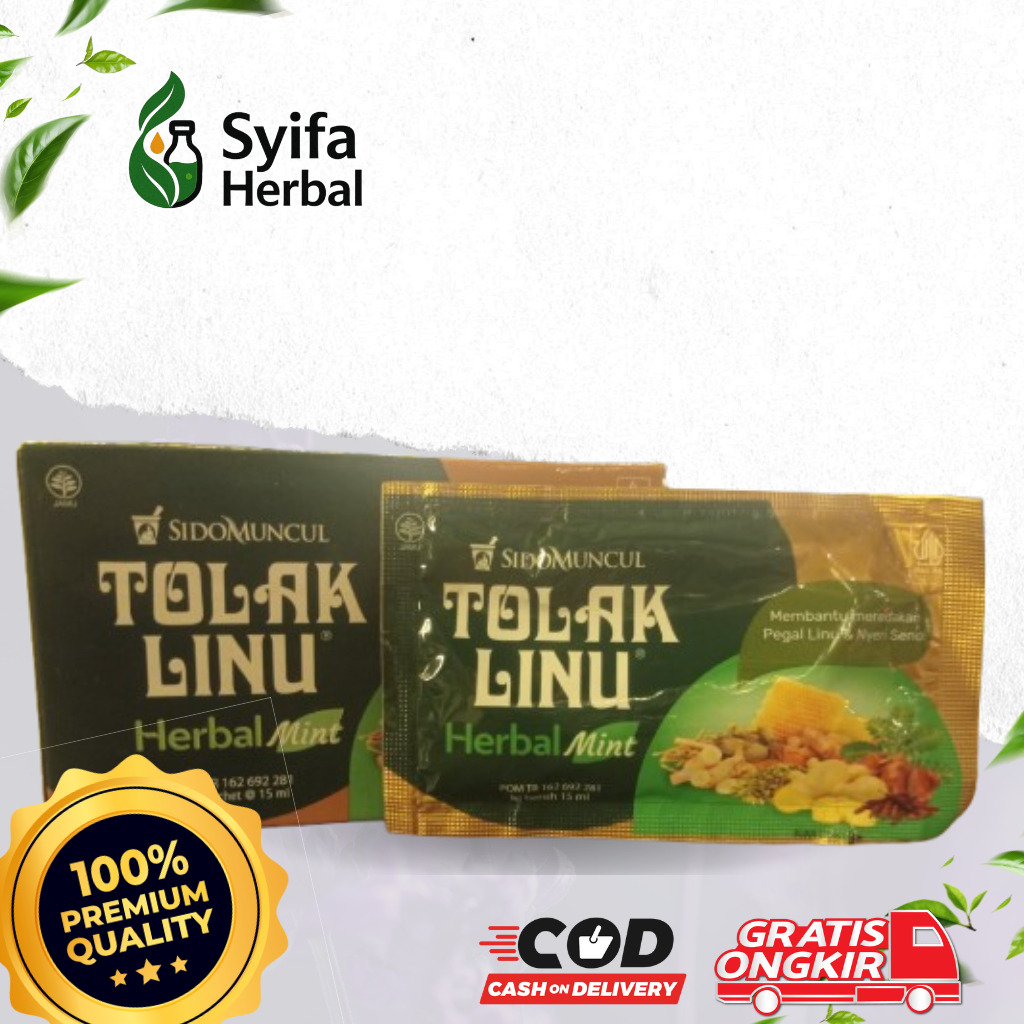 

Tolak Linu Herbal Mint Sido Muncul Isi 5 untuk Meredakan Pegal Linu dan Nyeri Sendi - Syifa Herbal
