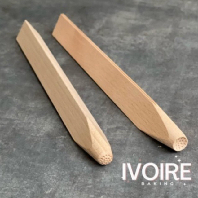 Cookingplus Wood Wagashi Nerikiri Tools Chrysanthemum Triangle Stick