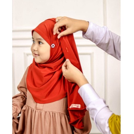 Hijab Pashmina Kancing Anak / Pastan Kancing Anak Perempuan