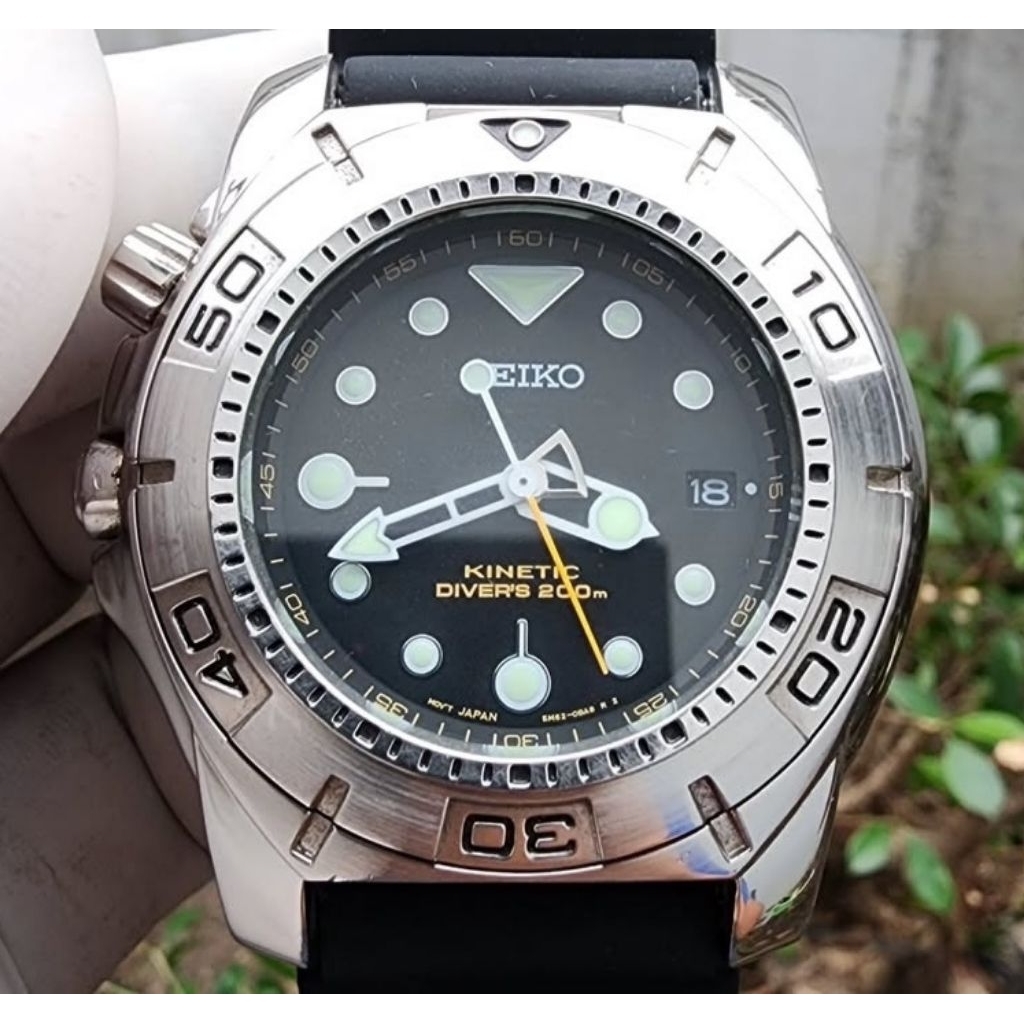 Jam Seiko kinetic divers big boss rare original