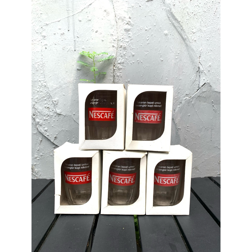 gelas nescafe original jadul