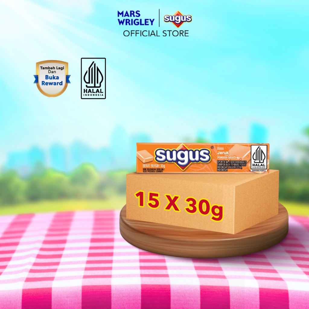 

SUGUS Stick Orange 30g X15