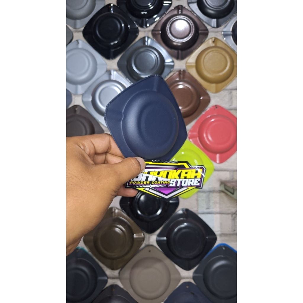 powder coating cat bubuk gunmetal blue