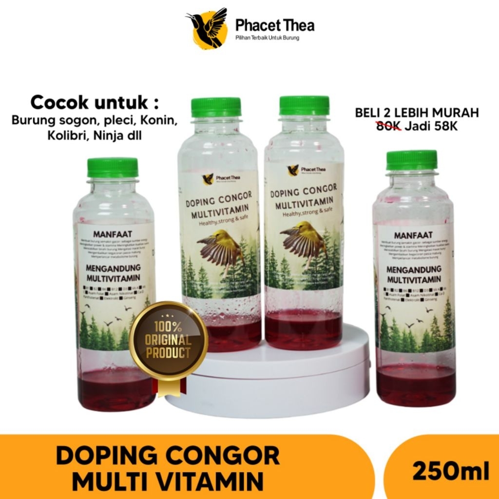 Doping Congor, DOSIS TINGGI ,multivitamin(pleci,sogon,kolibri)