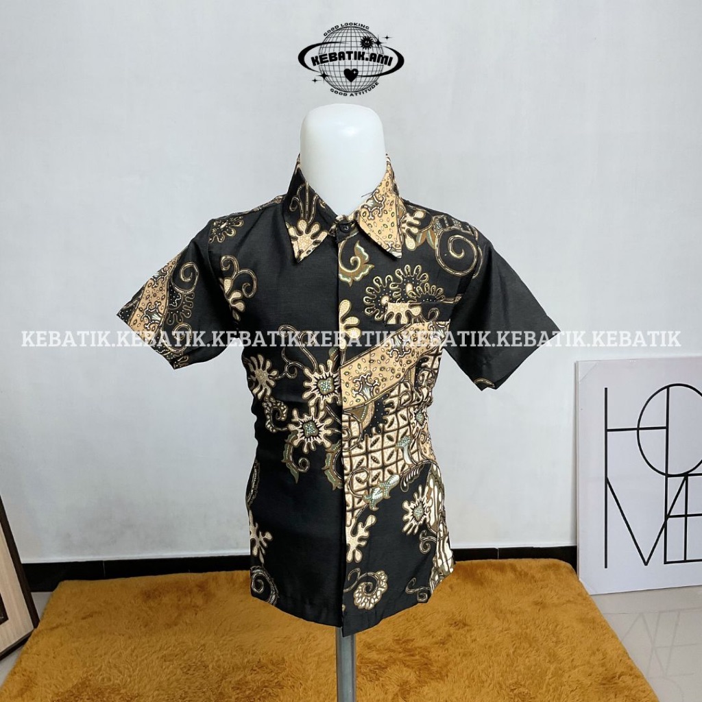 Kebatik / Kemeja batik anak lengan pendek / Kemeja anak laki laki / Batik anak laki laki premium / B