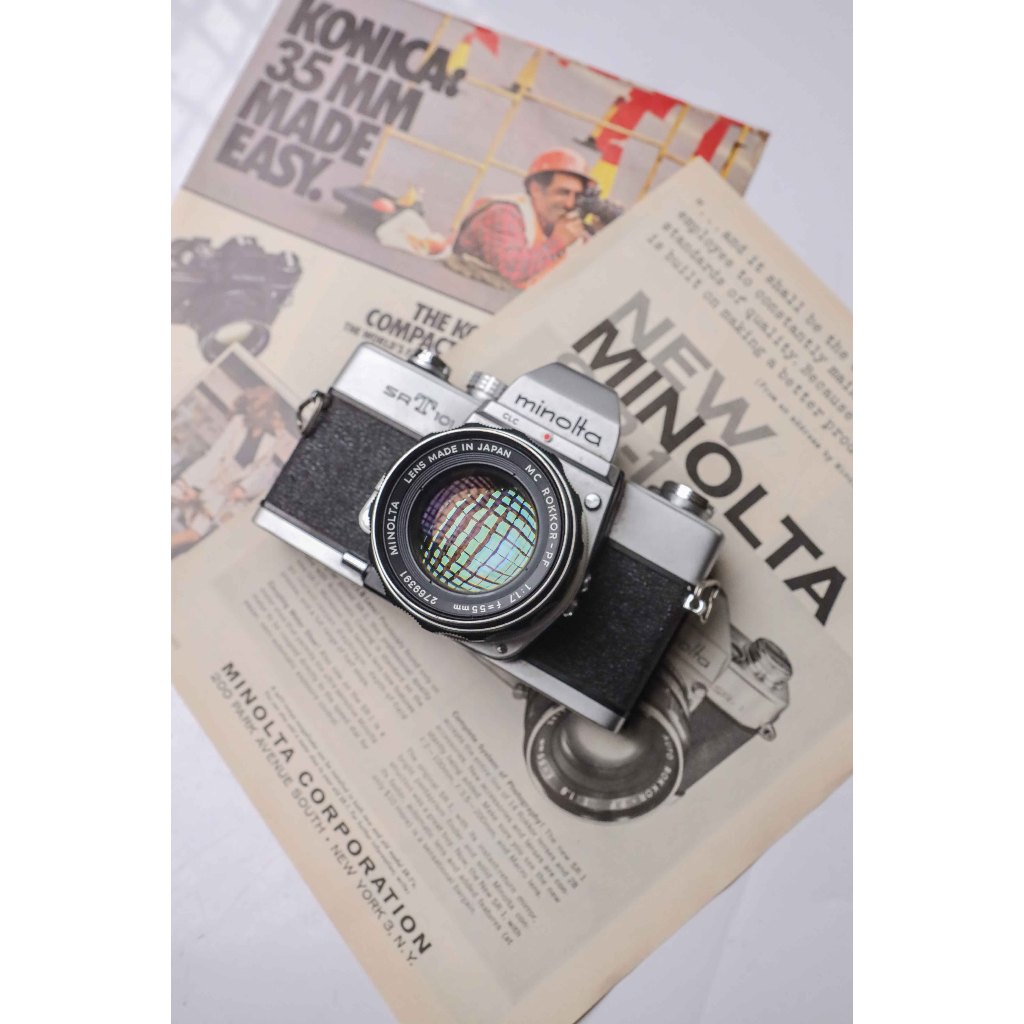 Kamera Analog Minolta SRT101 kit 55mm f1.7 Super Mulus Normal