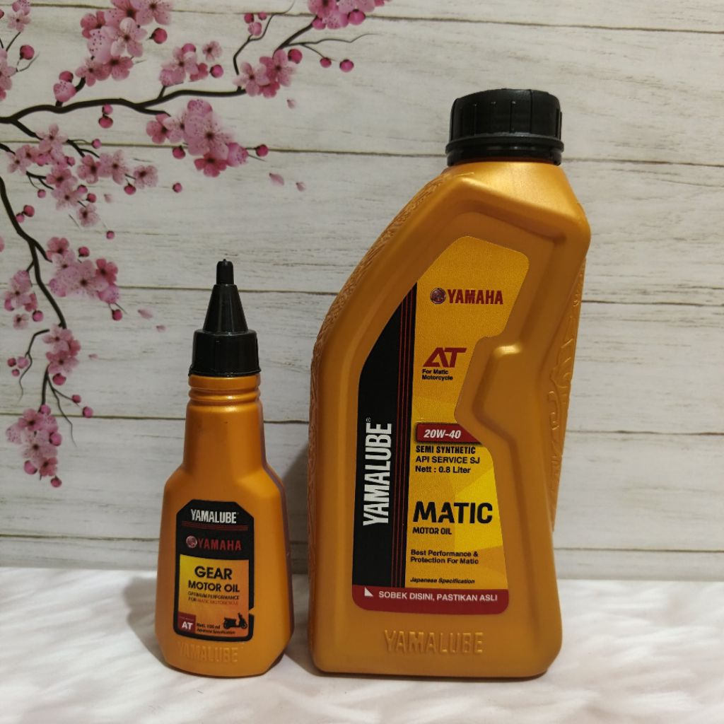 OLI MESIN YAMALUBE MATIC 0,8 DAN YAMALUBE GEAR 100ML PELUMAS MESIN MIO SPORTY , FINO, SOUL, MIO J/M3