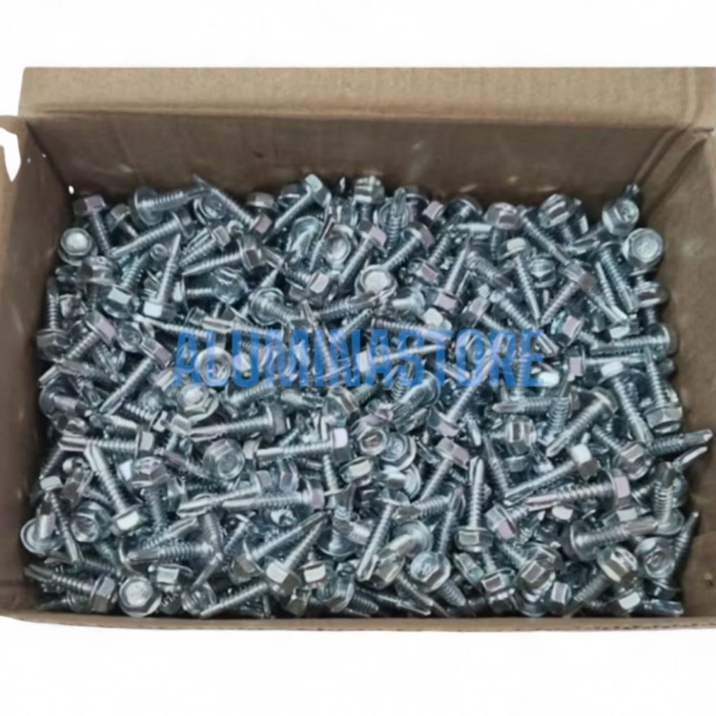 Sekrup/skrup, Baut Baja Ringan, Viper, ukuran 10x19, isi 50 pcs, Roofing Baja Ringan, Rufing, Skrup 