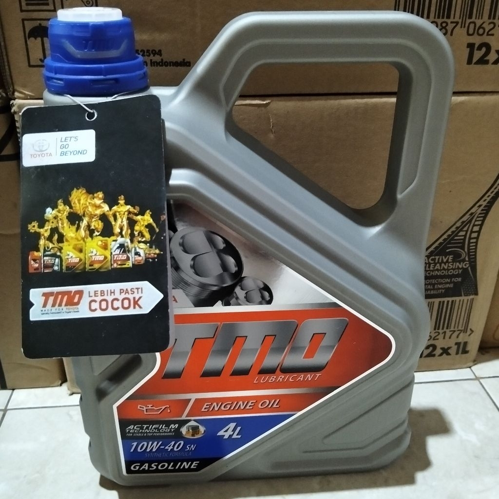 OLI MOBIL PELUMAS OIL MESIN TMO BENSIN 4LITER