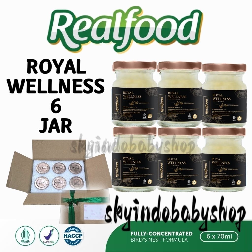 

Realfood Royal Wellness ( 6 Jar Gift ) Minuman Sarang Burung Walet Bpom Halal